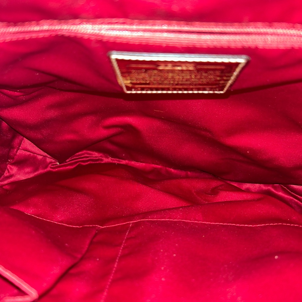 Coach Poppy Laura Secret Admirer Tote Bag Signature Canvas and Patent Leather. - Picture 6 of 9